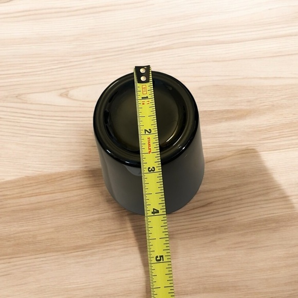 5” Black Glass Vase - Picture 6 of 9